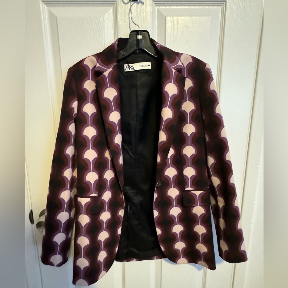 Zara limited edition printed blazer - Picture 5 of 5